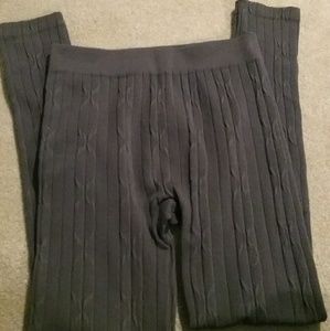 Fleece Lined Gray Leggings
